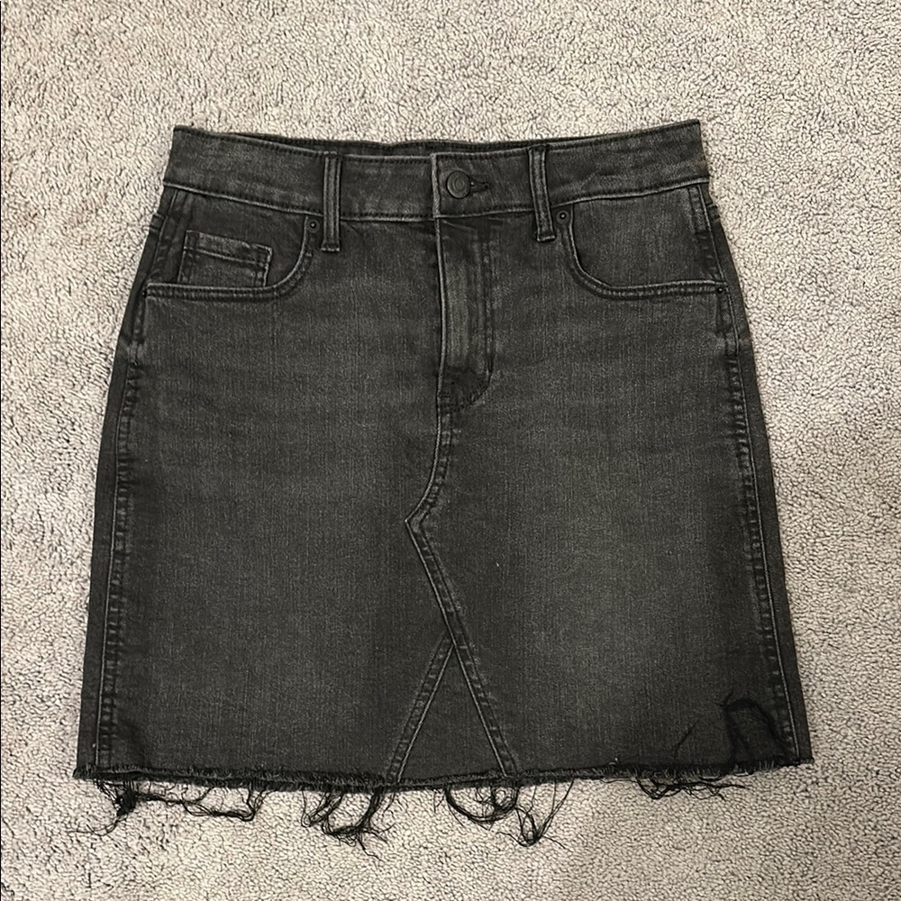 Old Navy Black Denim Skirt